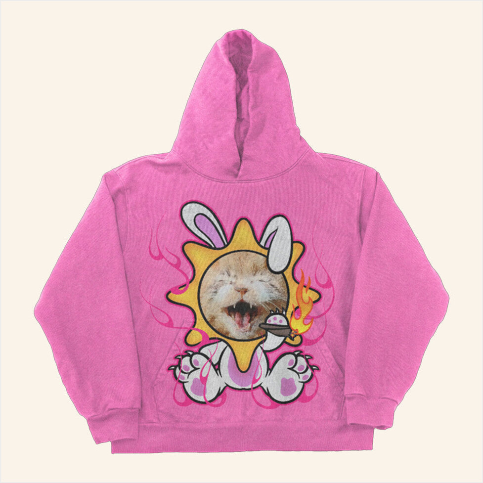 Pink Cat Hoodie Che Merch Rapper Che Shirt Birthday Gifts For Best Friend Christmas Presents