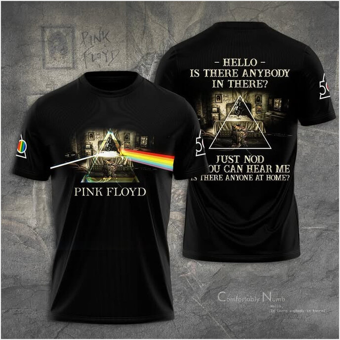 Pink Floyd Hello Is There Anybody In There Shirt Simple Father's Day Birthday Gift Ideas