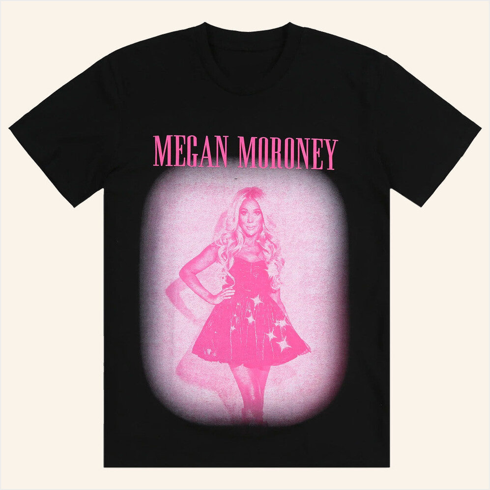 Pink Photo Black T-Shirt Megan Moroney Merch Birthday Gifts For Best Friend Christmas Presents