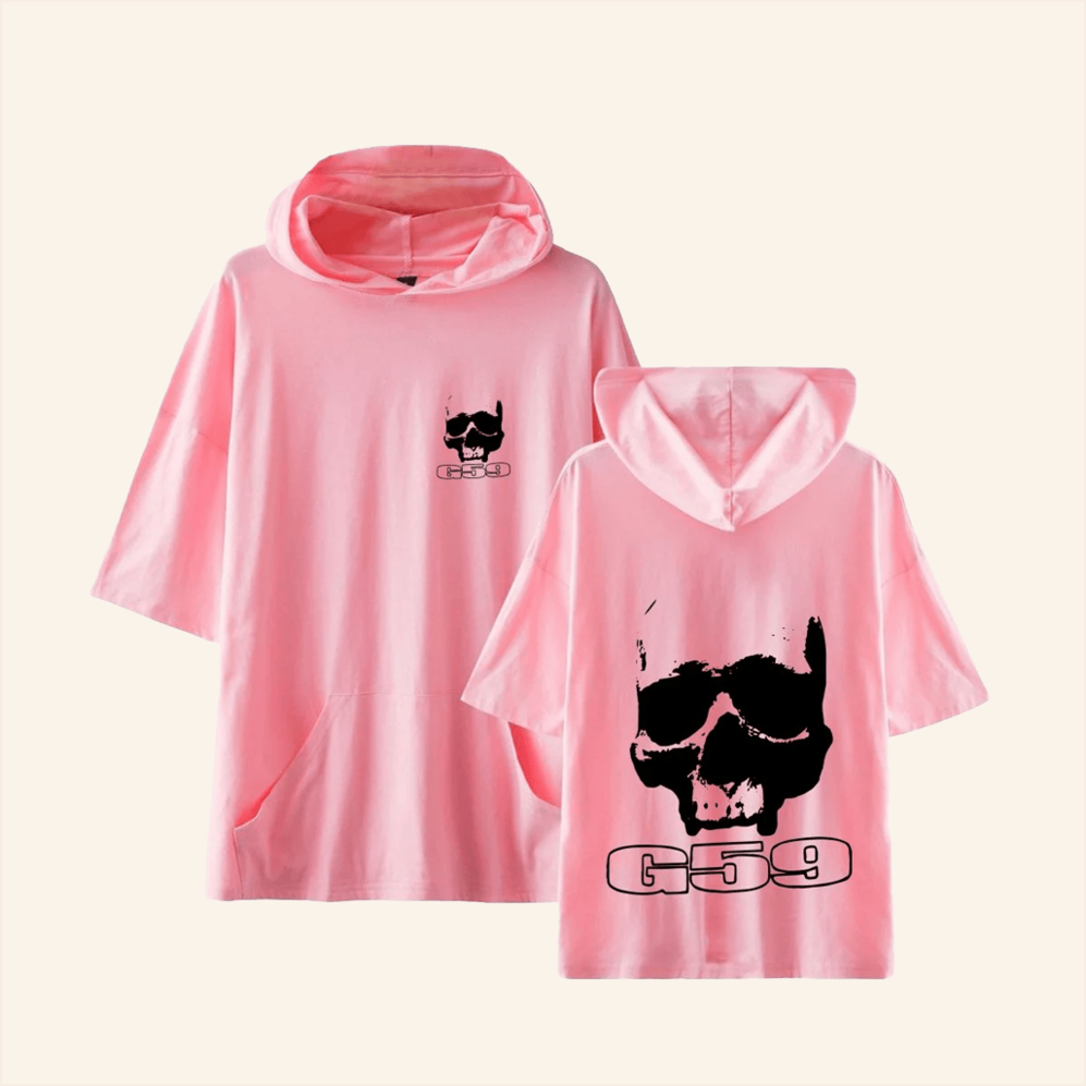 Pink T-shirt Hooded Cool Casual G59 Merch Birthday Gifts For Friends Christmas Presents