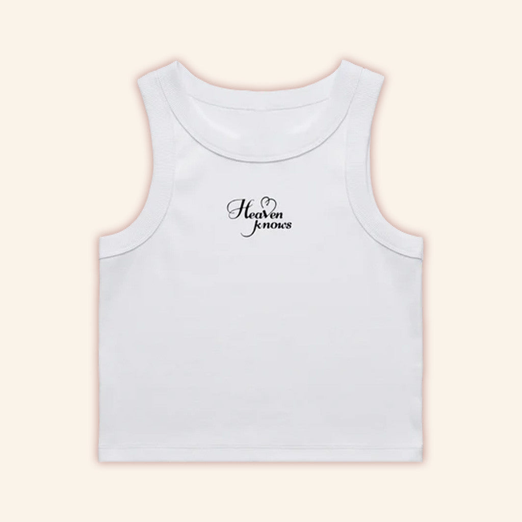 PinkPantheress Heaven Knows White Tank Gift Ideas For Daughter