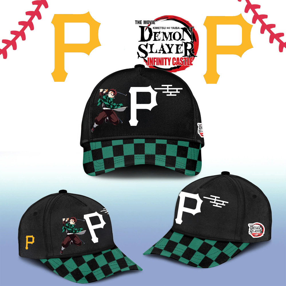 Pittsburgh Pirates Demon Slayer Tanjiro Cap 2025 Gift Ideas For Baseball Fans