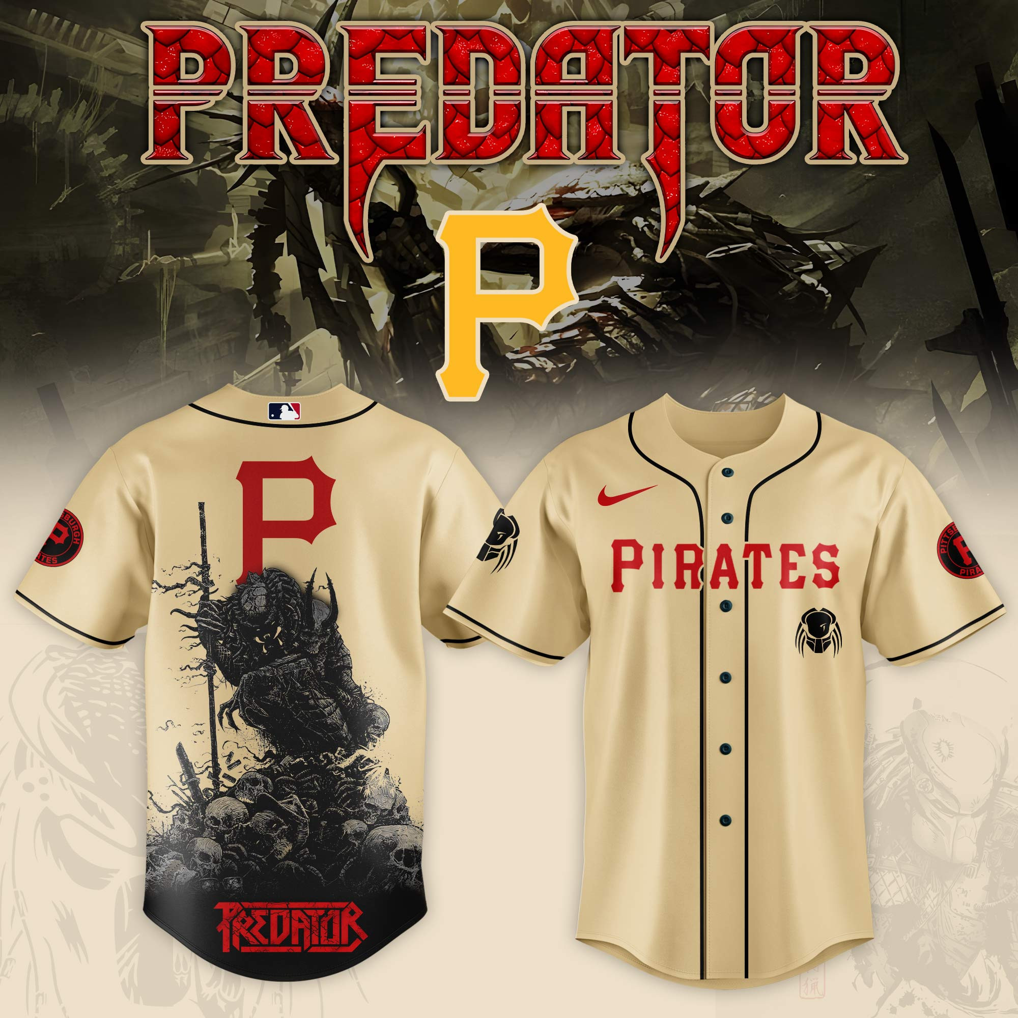 Pittsburgh Pirates Mlb X Predator Baseball Jersey For Fans