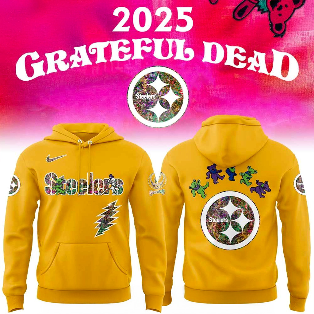 Pittsburgh Steelers Grateful Dead Night 2025 Hoodie Steelers Merch Gifts For Football Fan