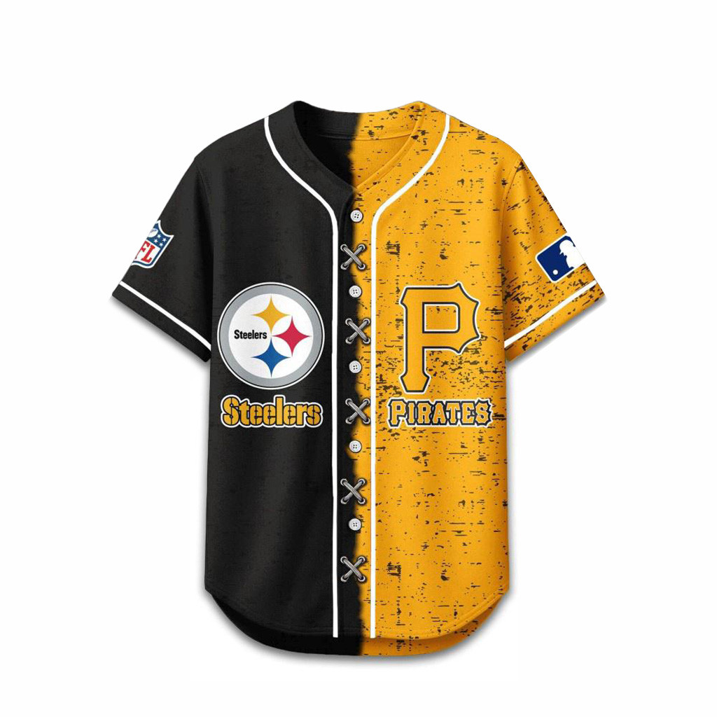 Pittsburgh Steelers Mix Pittsburgh Pirates Sporty New Design Baseball Jersey Gift For Fans