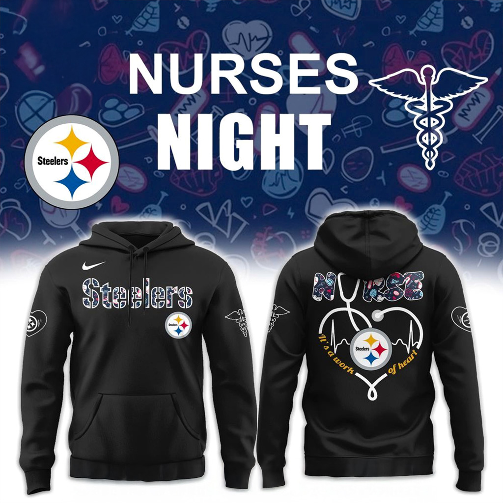 Pittsburgh Steelers Nurses Night Hoodie Pittsburgh Steelers Merch Gifts For Football Fan