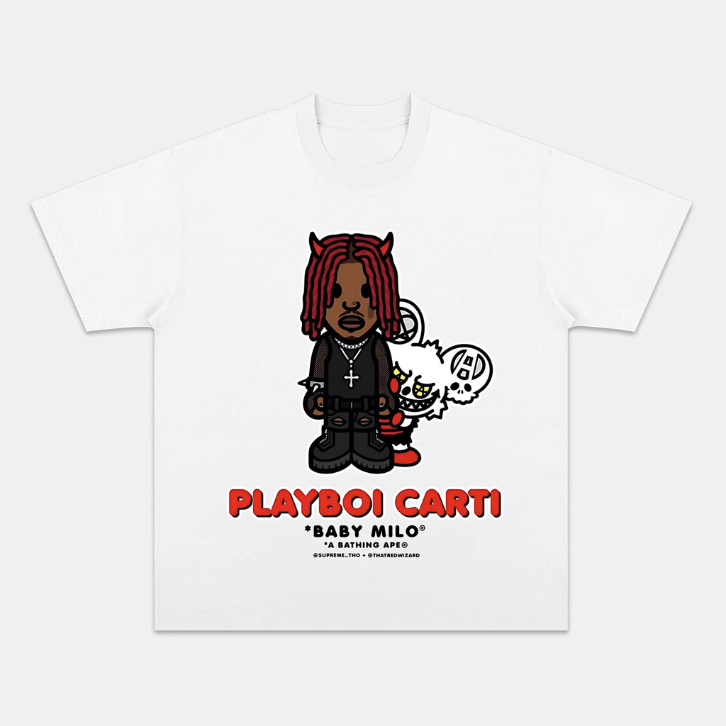 Playboi Carti 11 7 Graphic T-Shirt White Fan Merch Christmas Gifts For Rapper Fan