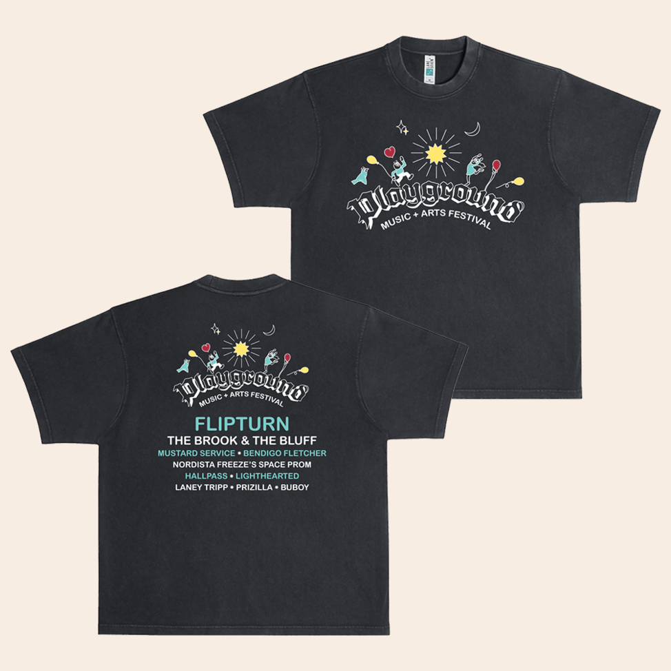 Playground 2025 Festival Flipturn T-Shirt Flipturn Merch Birthday Gifts For Rock Band Fans