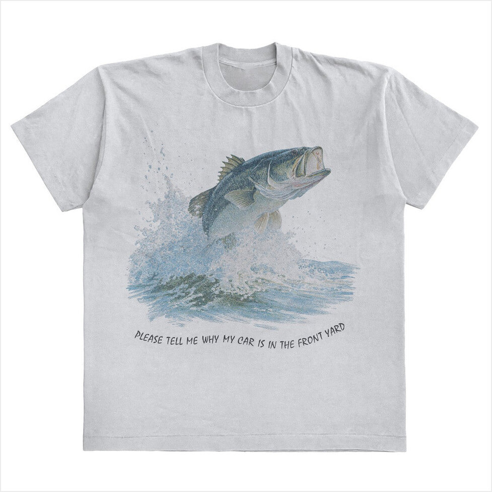 Please Tell Me Why My Car Is In The Front Yard Fish 90S Shirt Wavey Goods Merch Her Gifts