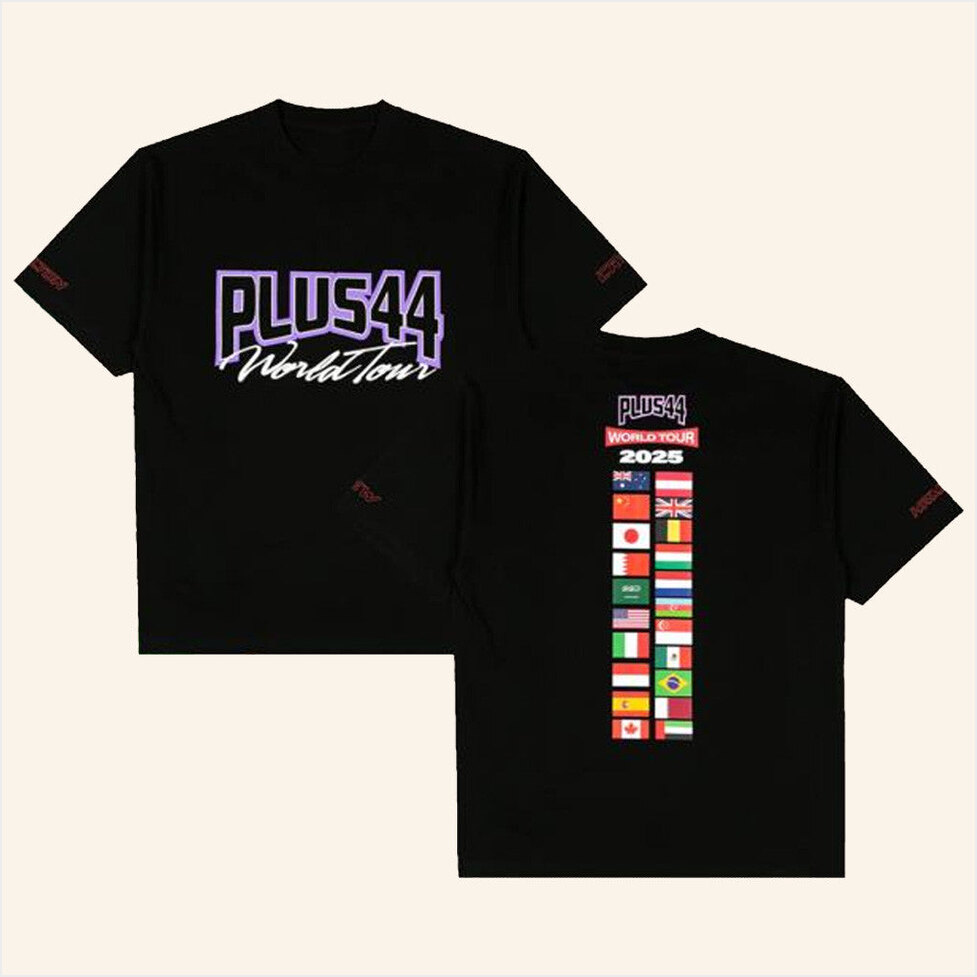 Plus44 World Tour 2025 T-Shirt Plus44 World Merch Presents For Boyfriend Gifts For Friends