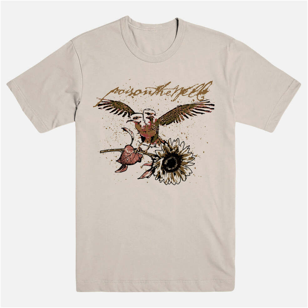 Poison The Well Merch Sunflower Bird Shirt Poison The Well Shirt Father'S Day Gifts For Metal Music Lovers
