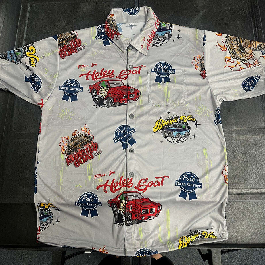 Pole Barn Garage Merch Pole Barn Garage Hawaiian Shirt PBG Merch Good Fathers Day Gifts