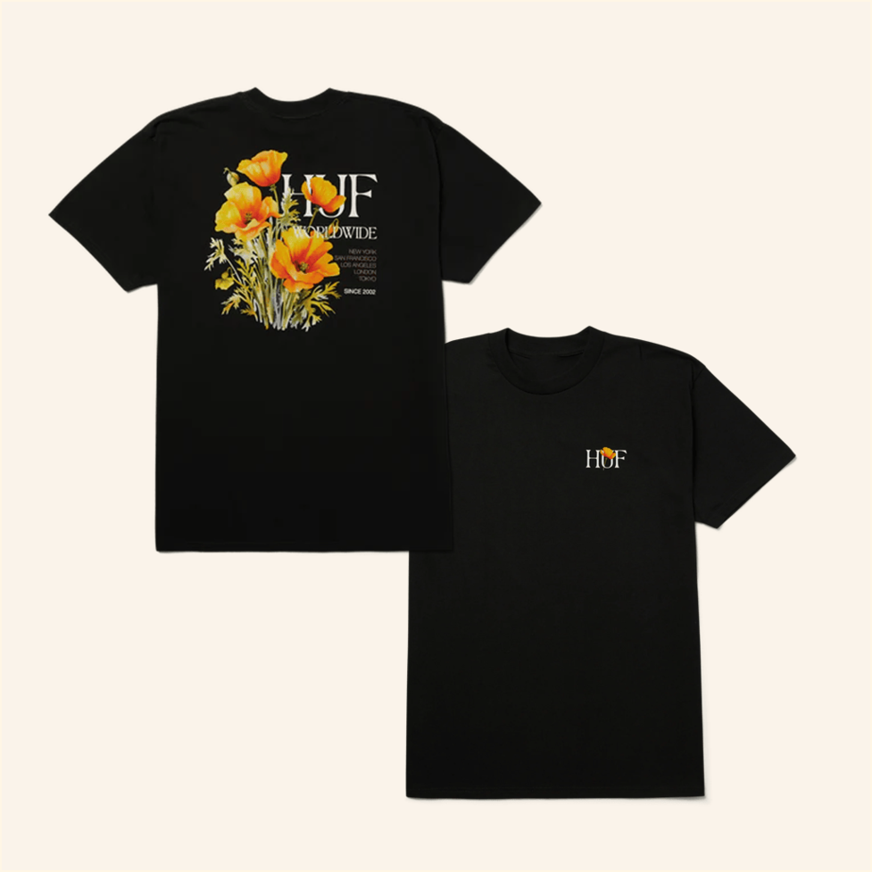 Poppy T-Shirt Huf Merch Gift Ideas For Husband BFF Birthday Gifts Ideas Christmas Presents