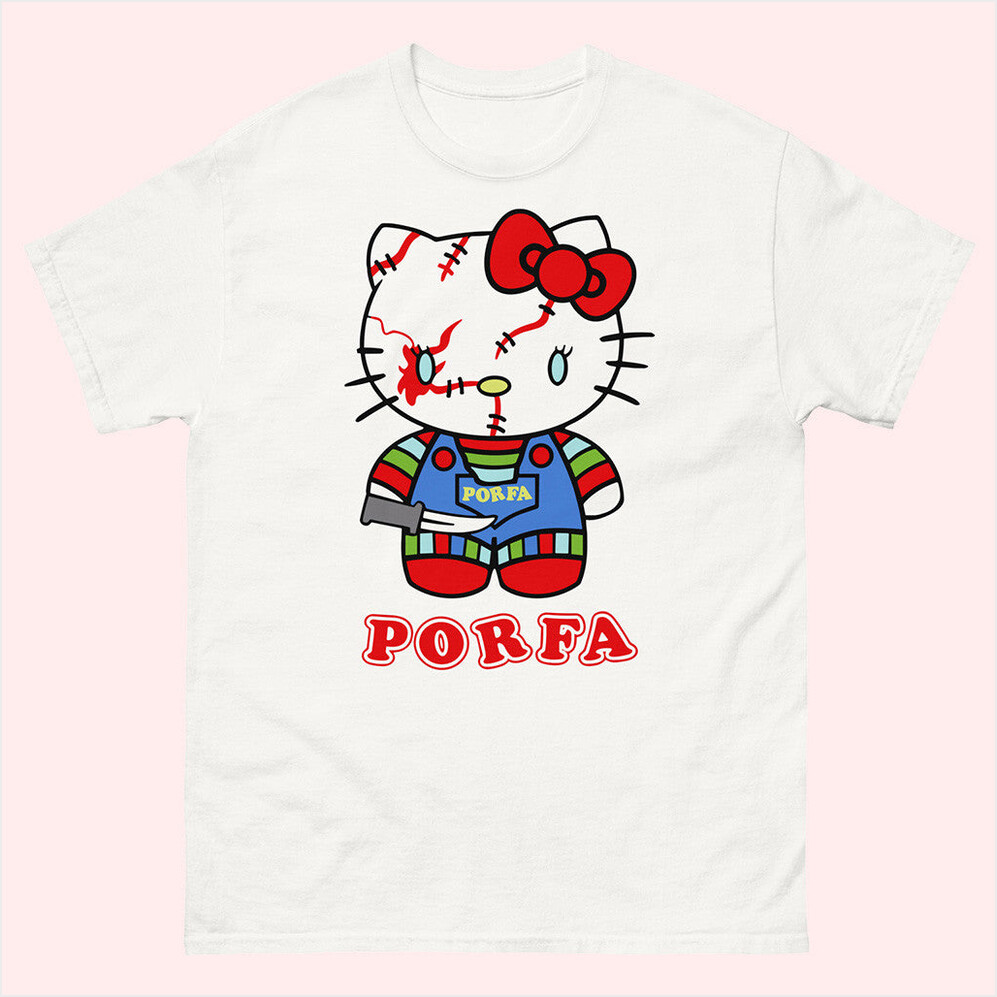 Porfa Hello Kitty Halloween T-Shirt Porfa Merch Birthday Gifts For Daughter Best Friend Gifts