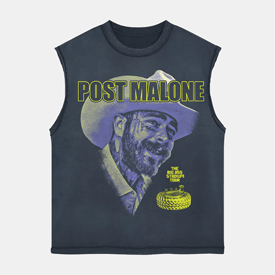 Post Malone Big Ass Stadium Tour Merch Tank Top Post Malone Tour Merch 2025 Gifts For Husband