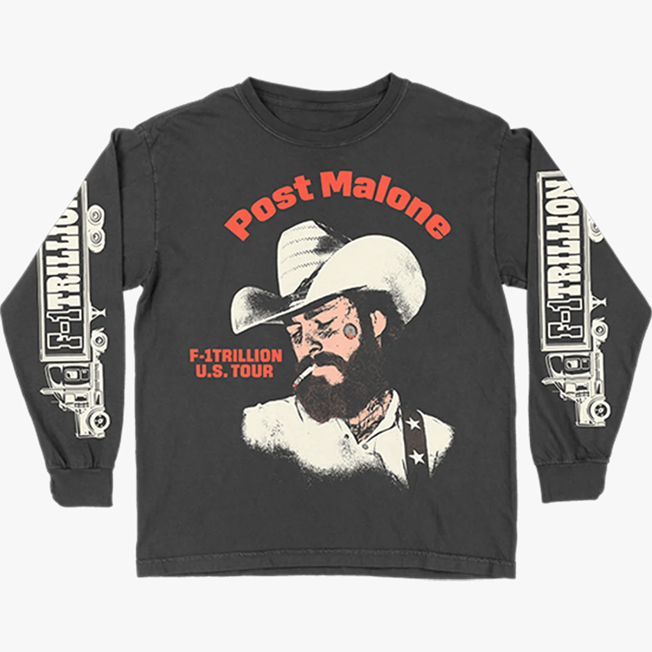 Post Malone Merch F1 Trillion Tour Long Sleeve Best Father's Day Gifts For Dad Gifts For BFF