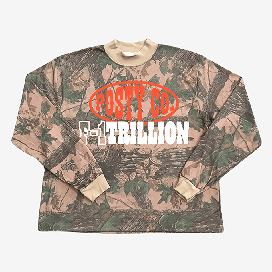 Post Malone Merch Post Malone F 1 Trillion Camo Long Sleeve Stepdad Gifts For Father's Day