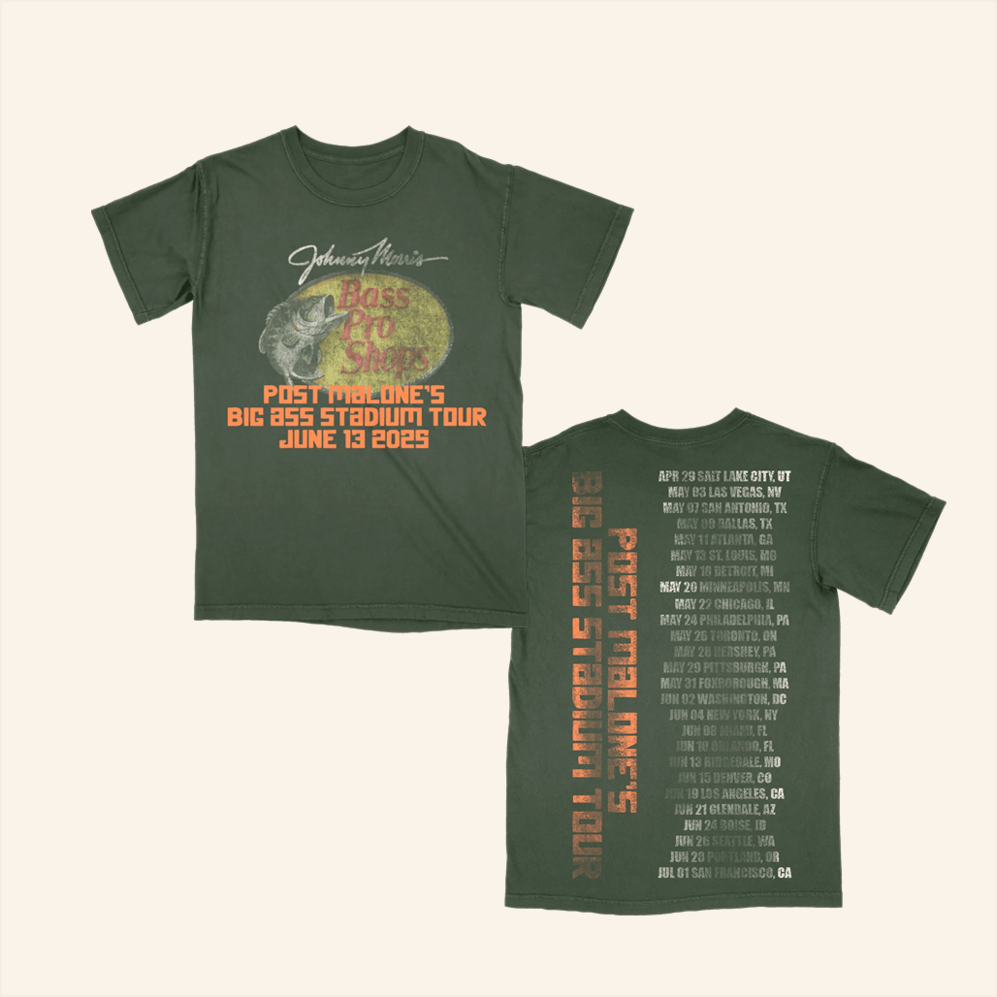 Post Malone X Bass Pro Shops Event T-Shirt Post Malone Merch Dad Birthday Gifts BFF Gifts Ideas