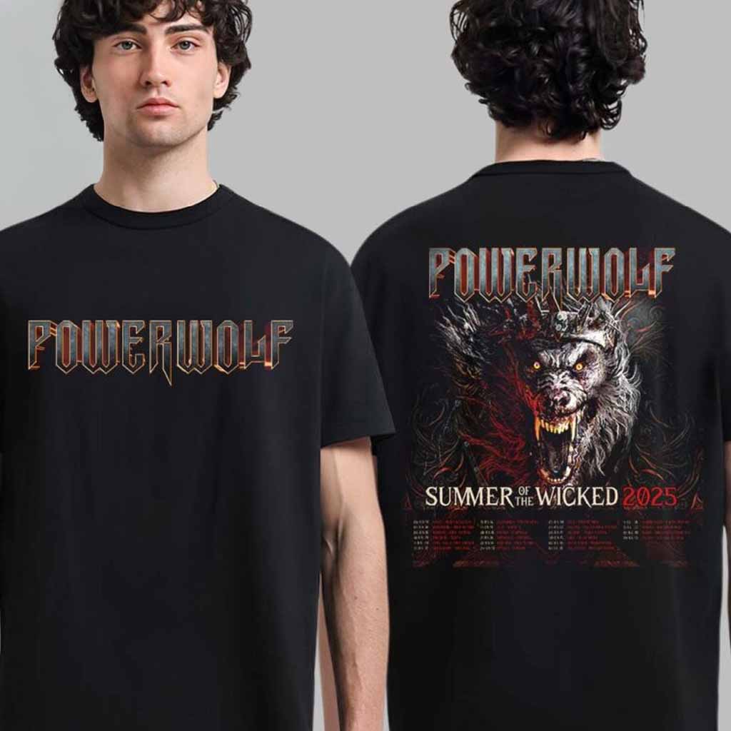 Powerwolf Summer Of The Wicked 2025 Tour Dates List T-Shirt Gifts For Band Fans