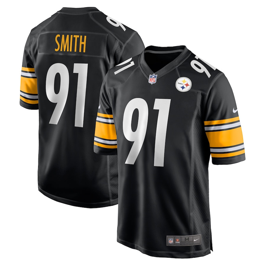 Preston Smith 91 Pittsburgh Steelers Game Men Jersey - Black - JS888