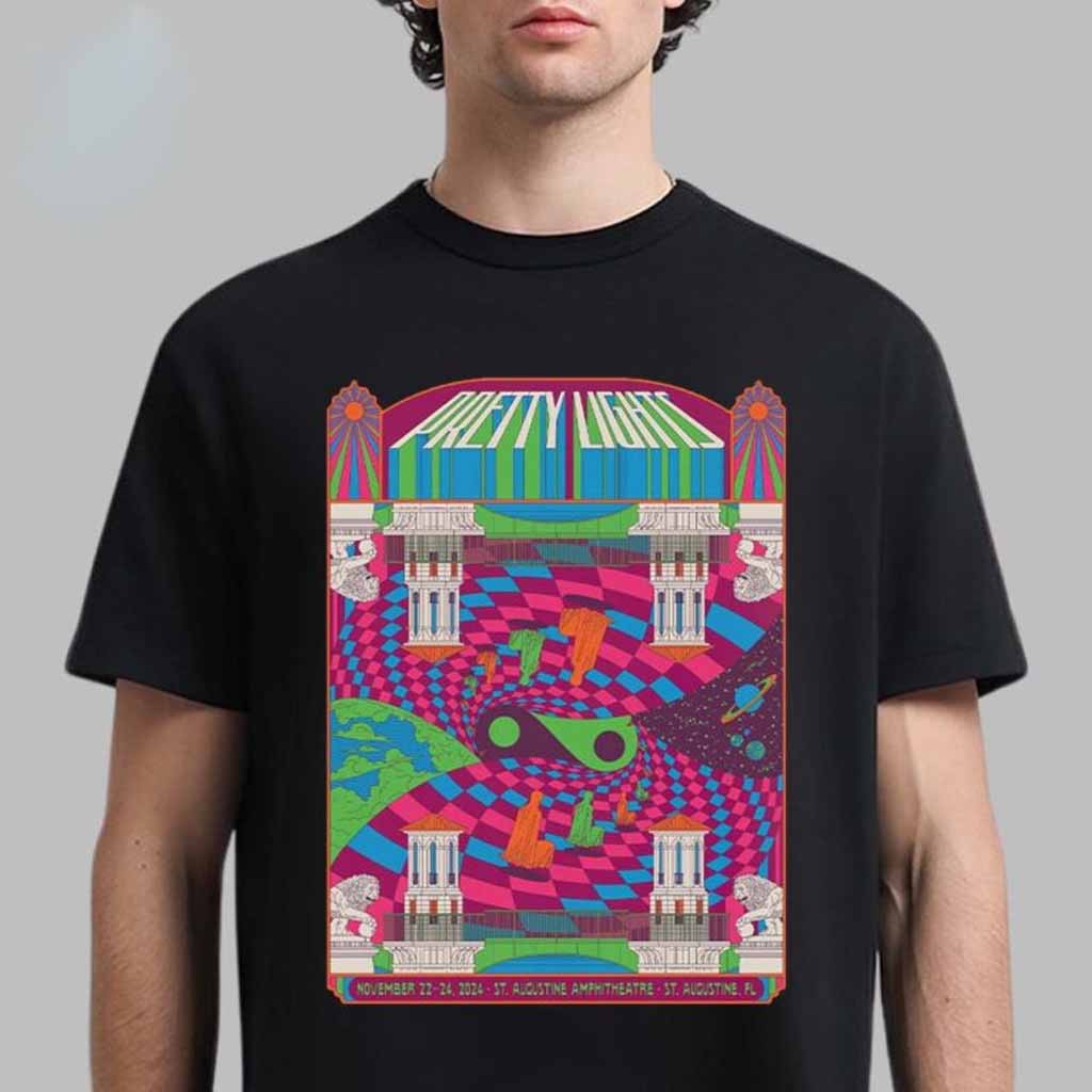 Pretty Lights Concert Poster For St Augustine Florida At St Augustine Amphitheatre On November 22-24 2024 T-Shirt Music Lovers Gifts