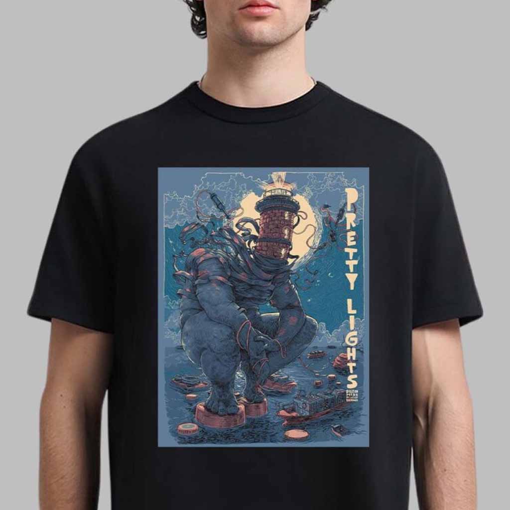 Pretty Lights Merch Poster For Show In Boston Massachusetts At Roadrunner On December 5 And 7 2024 T-Shirt Gifts For Fans