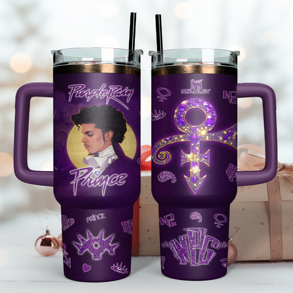 Prince Music Stanley Quencher Stainless Steel Tumbler Gifts For People Who Like Music