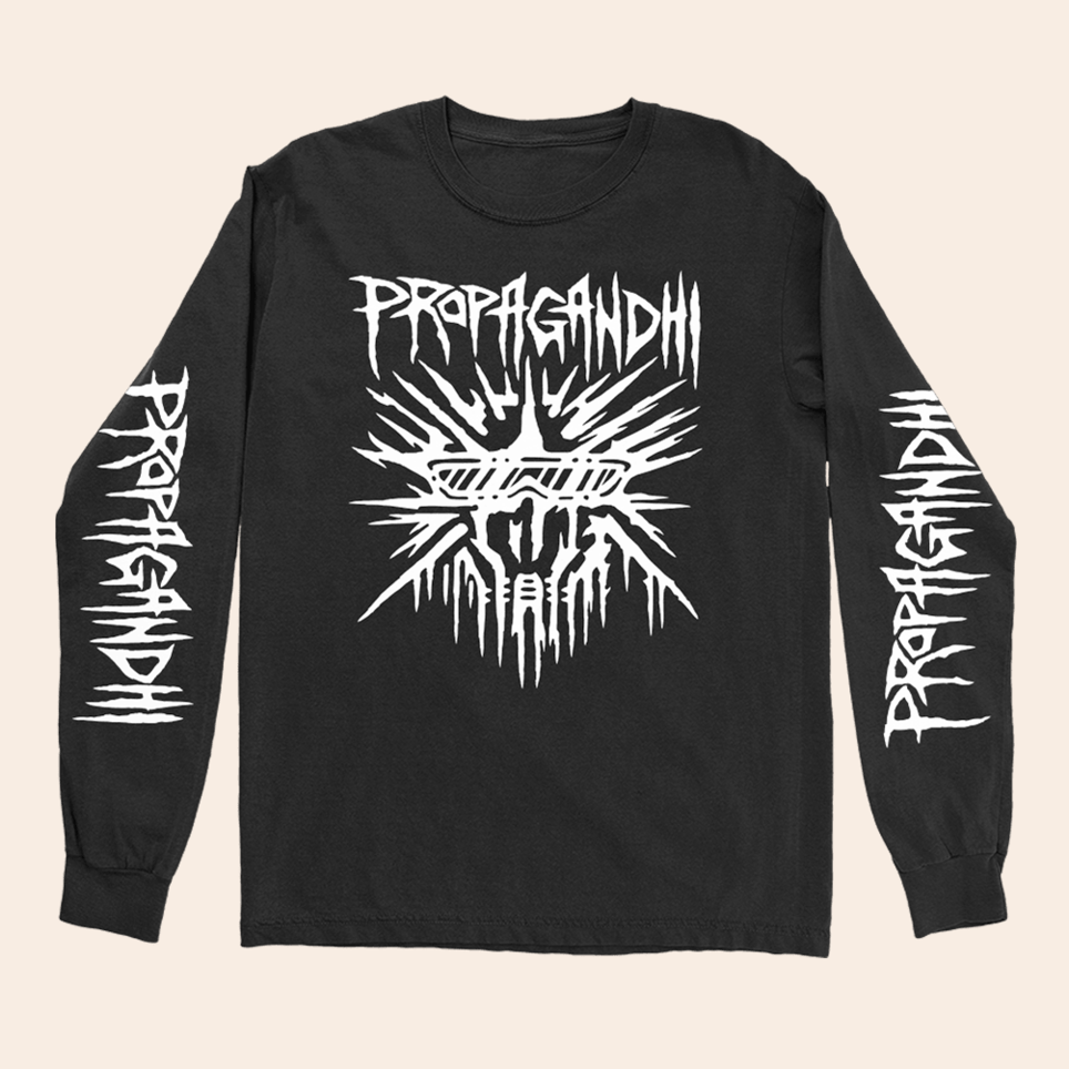 Propagandhi Buster Skull Long Sleeve T-Shirt Propagandhi Merch Birthday Gifts For Fans