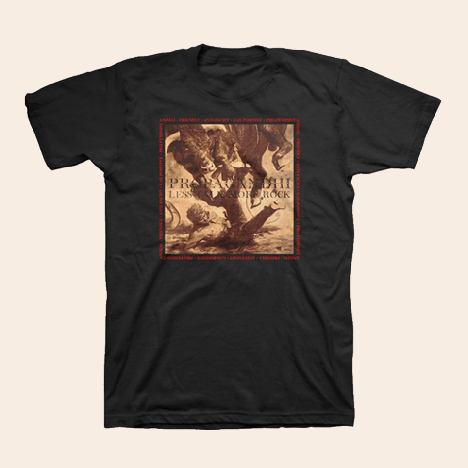 Propagandhi Less Talk More Rock T-Shirt Propagandhi Merch Birthday Gifts For Music Fans