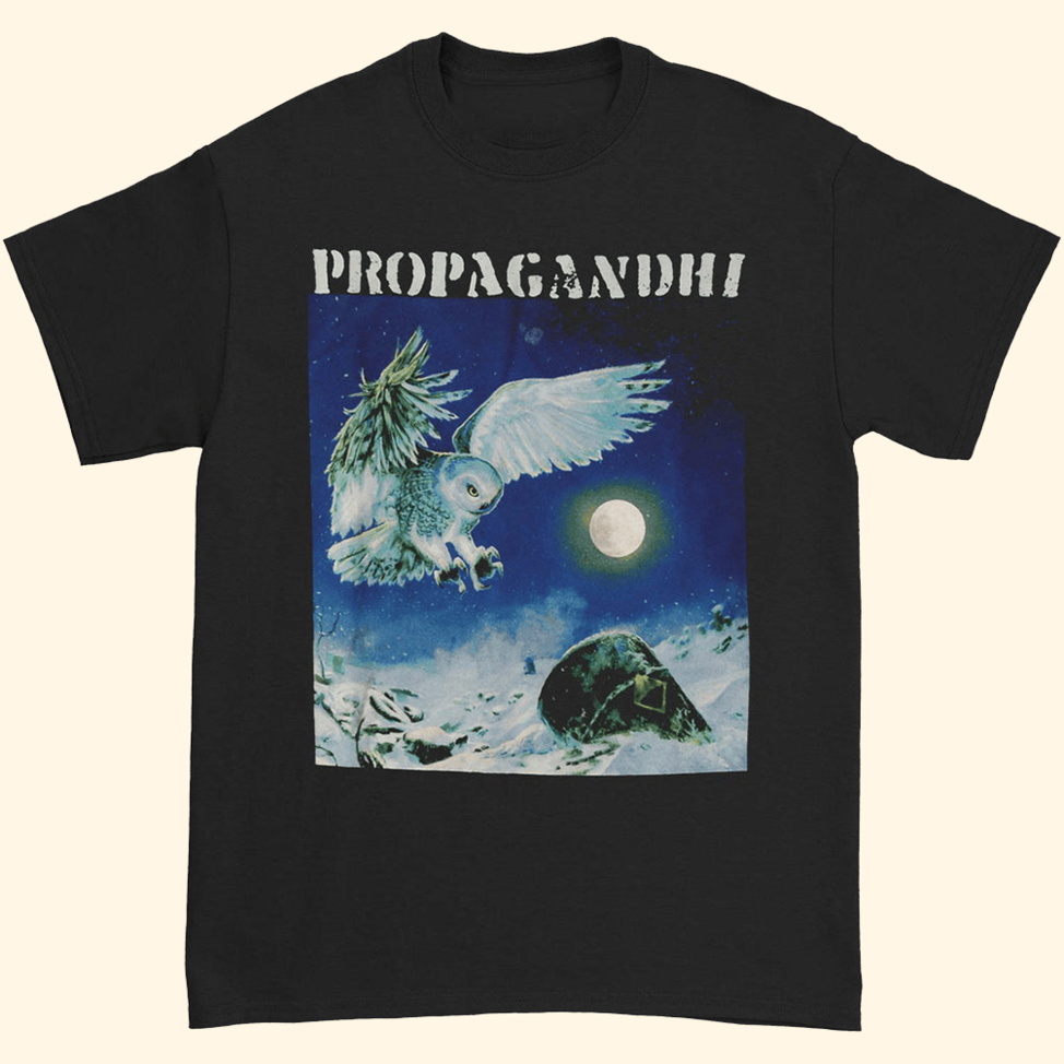Propagandhi Owl T-Shirt Propagandhi Merch Gifts For Band Fans Father's Day Gifts For Dudes