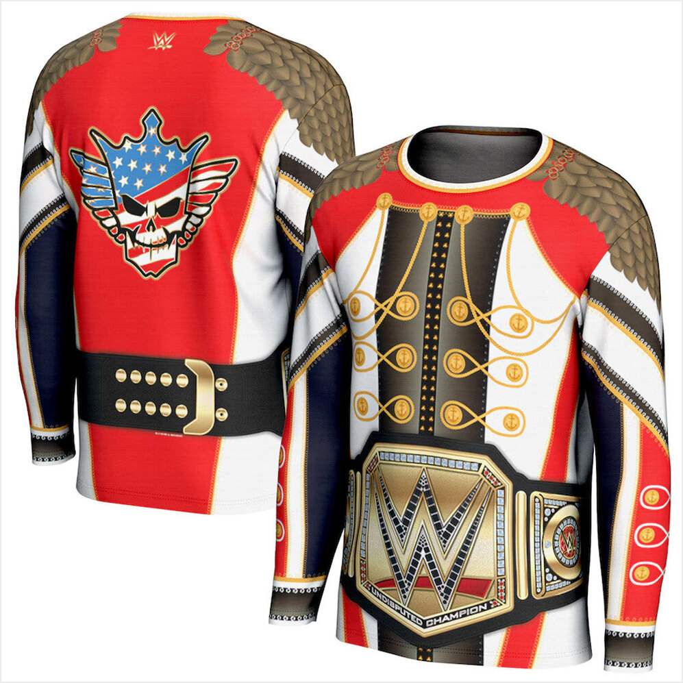 ProSphere Cody Rhodes Entrance Coat Undisputed Championship Long Sleeve T-Shirt Cody Rhodes Merch