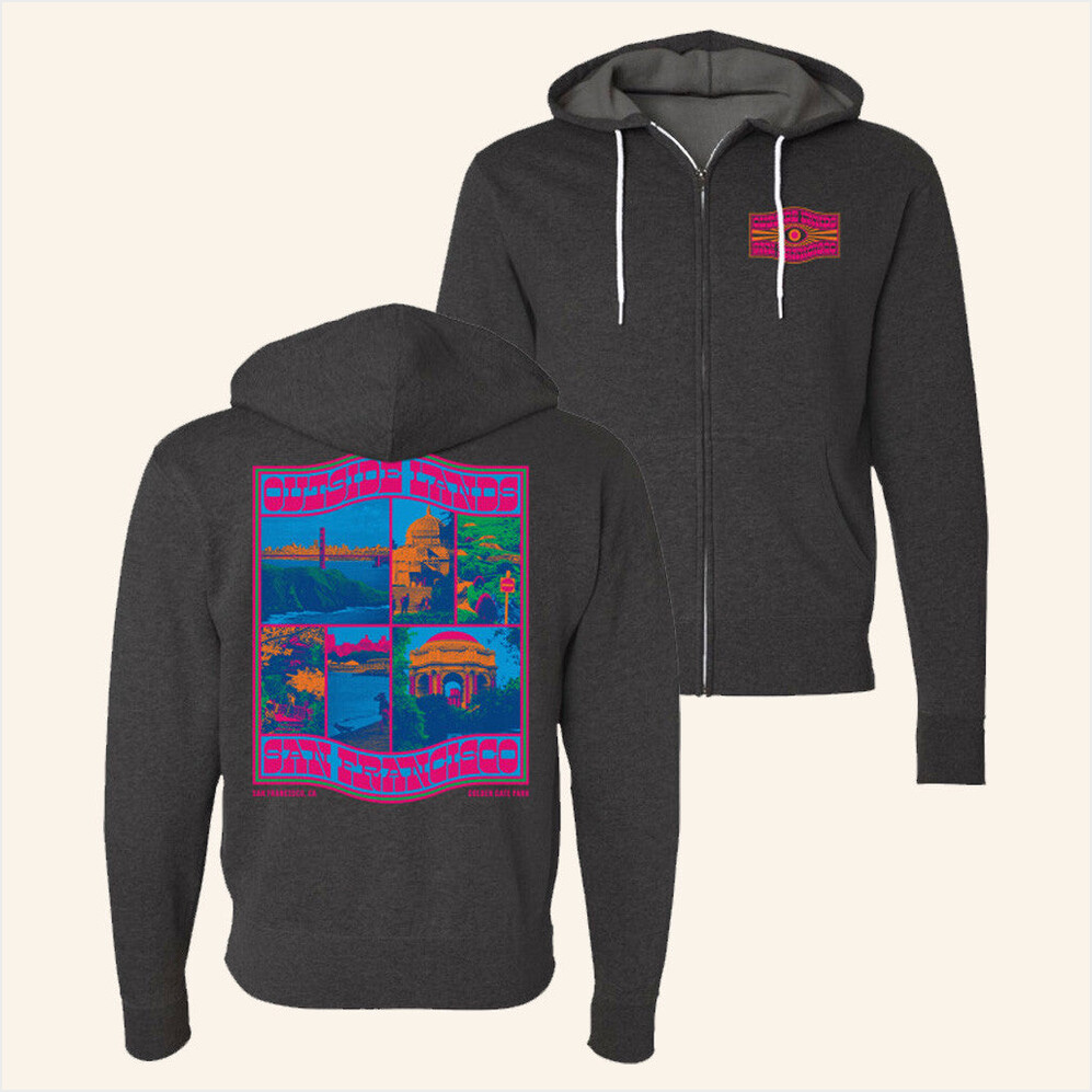 Psych Tourist Zip Hoodie Outside Lands Merch BFF Birthday Gifts Ideas Christmas Presents
