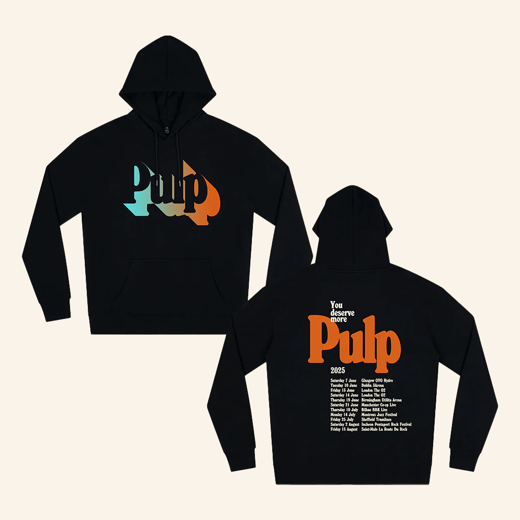 Pulp Merch Here Comes More Tour Black Hoodie Birthday Presents For Boyfriend