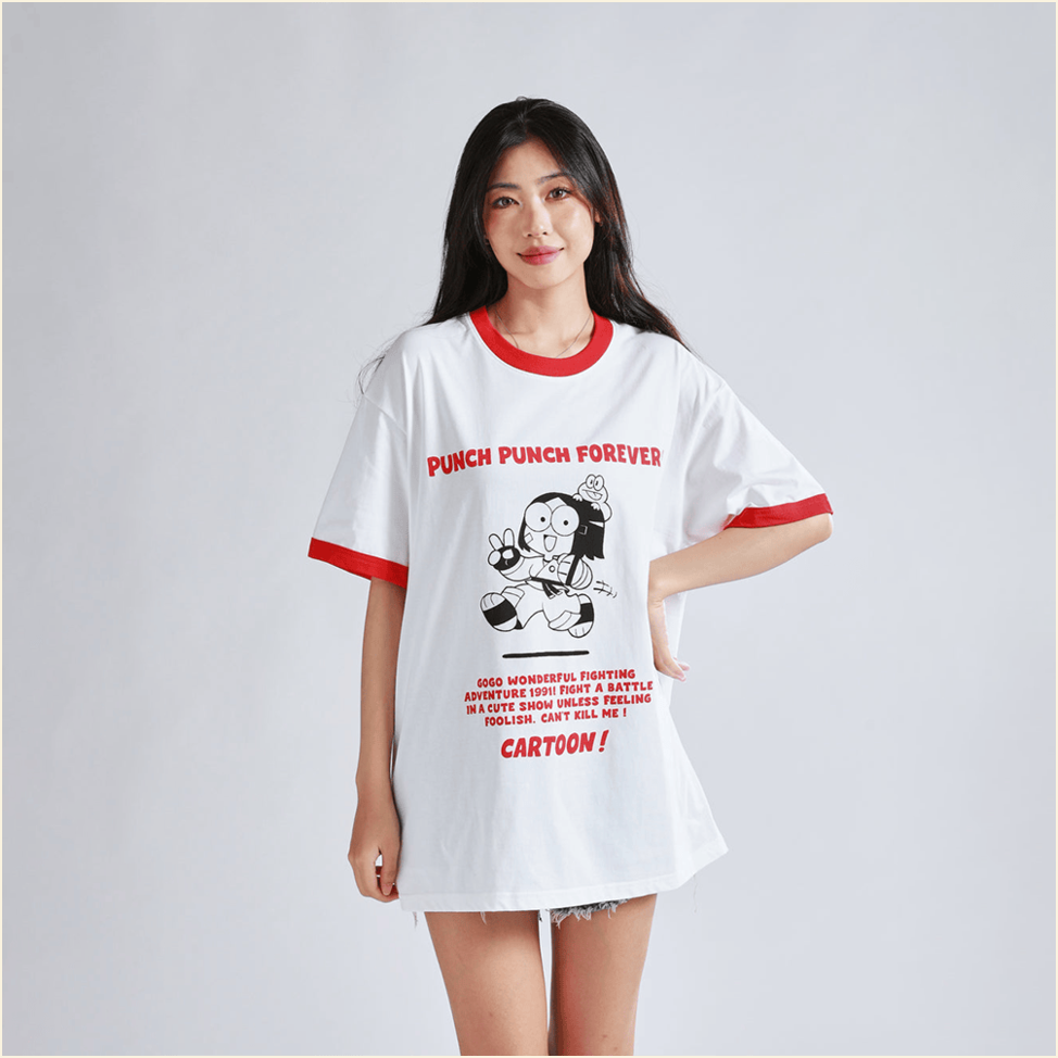 Punch Punch Forever Cartoon T-Shirt Punch Punch Forever Merch Birthday Gift Ideas