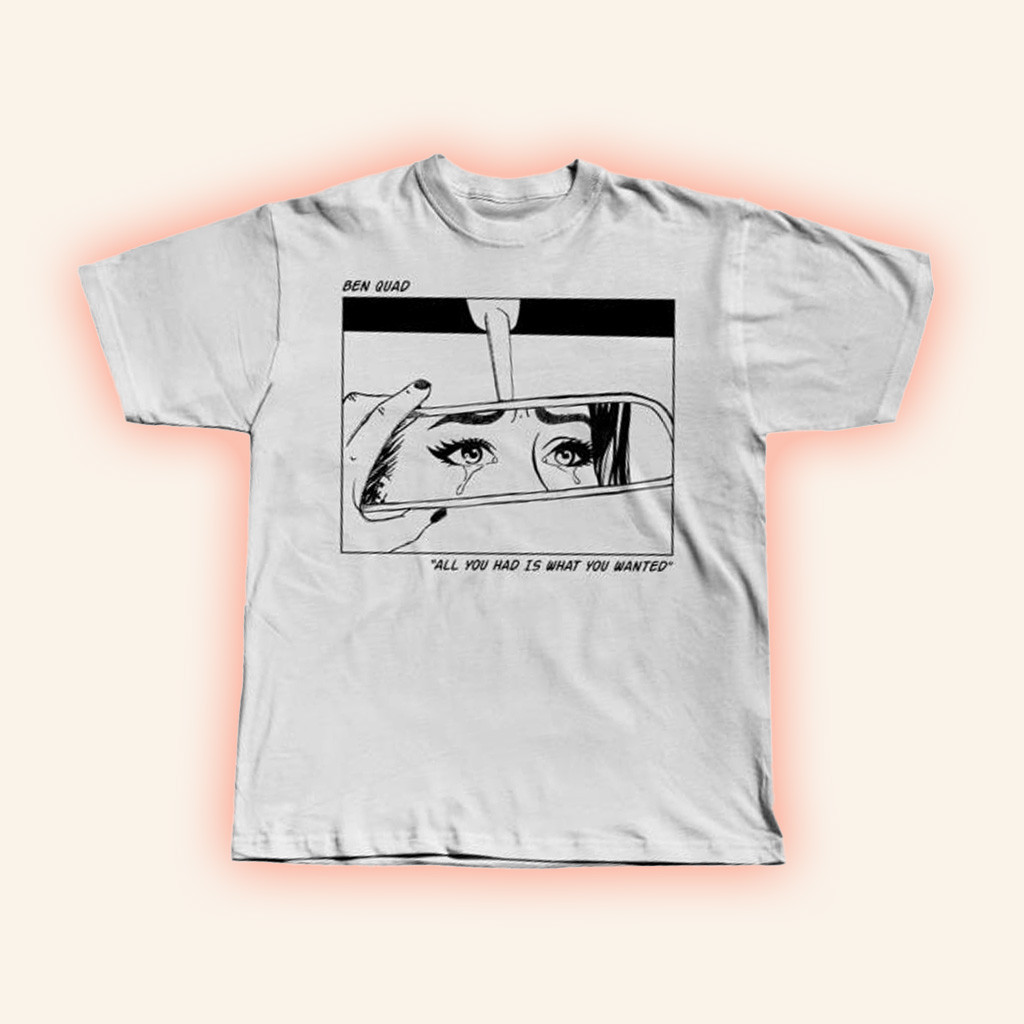Pure Noise Merch Ben Quad Rearview T-Shirt Birthday Presents For Girlfriend
