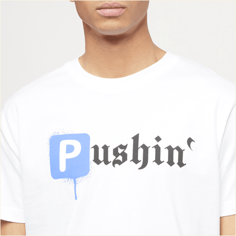 Pushin P Shirt White T-Shirt Gifts For Music Fans Father's Day Birthday Gift Ideas