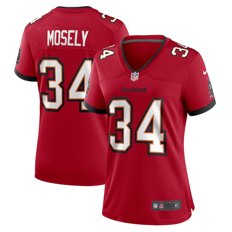 Quandre Mosely 34 Tampa Bay Buccaneers Women Game Jersey - Red - JSDV452