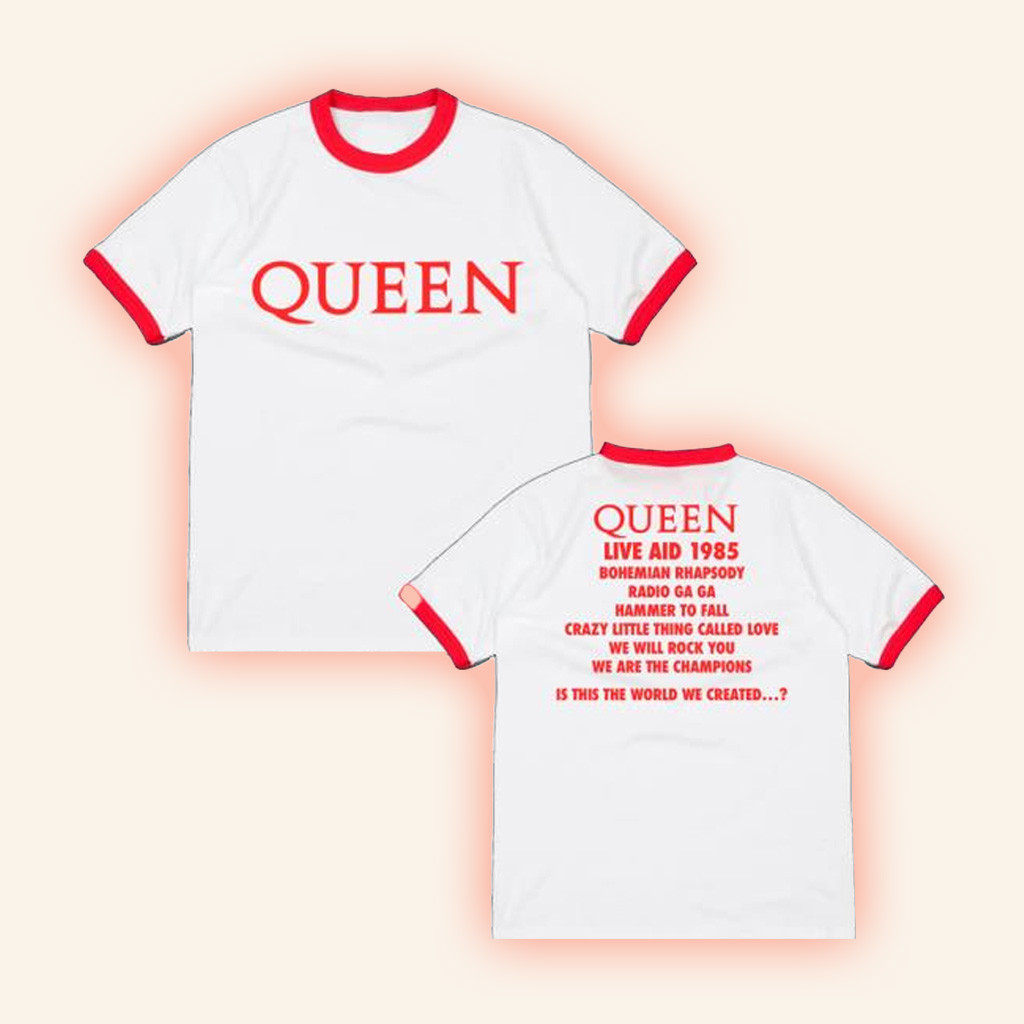 Queen Online Merch Queen At Live Aid T-Shirt Cool Gifts For Music Lovers
