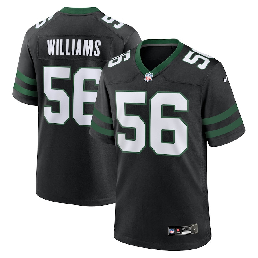 Quincy Williams 56 New York Jets Alternate Game Men Jersey - Legacy Black - JSDV739