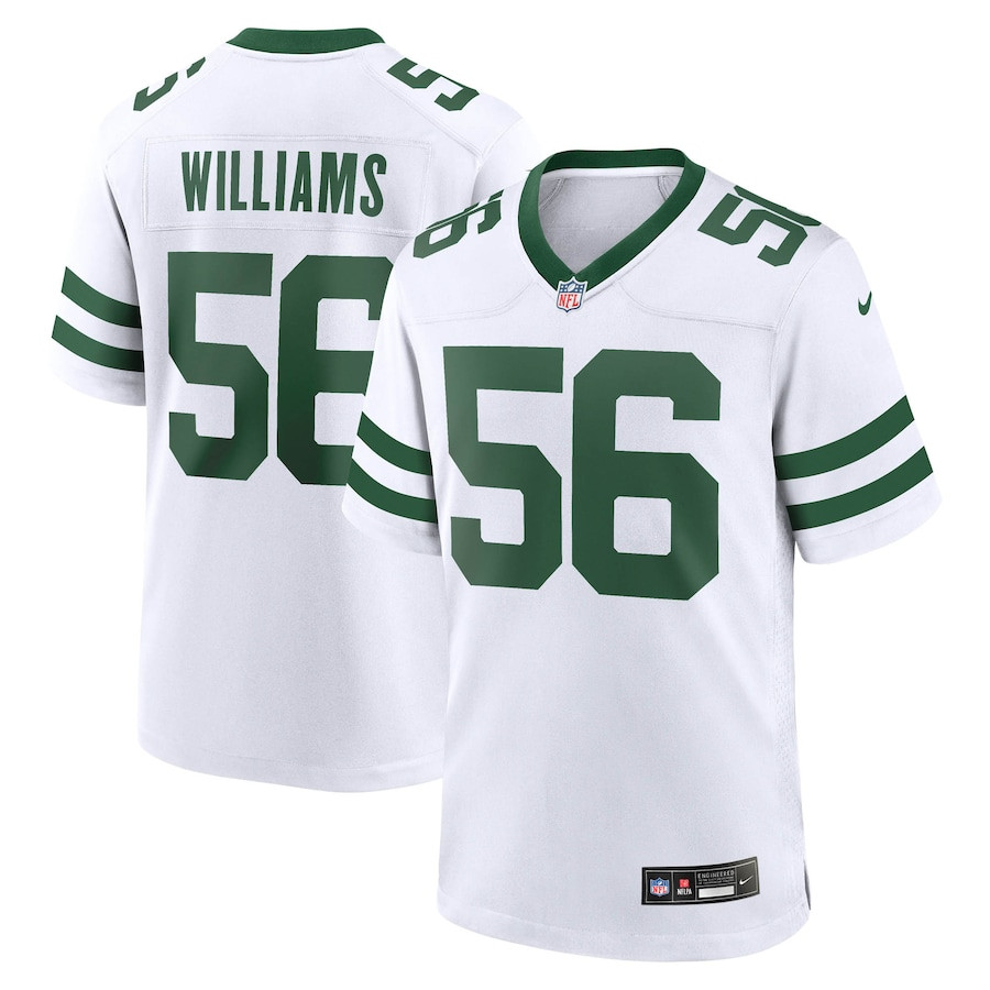 Quincy Williams 56 New York Jets Game Men Jersey - Legacy White - JSDV162
