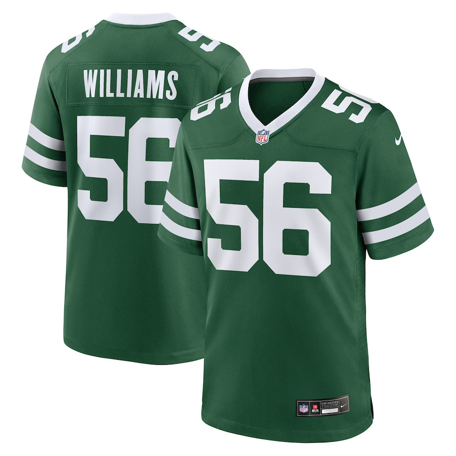 Quincy Williams 56 New York Jets Game Player Men Jersey - Legacy Green - JSDV511