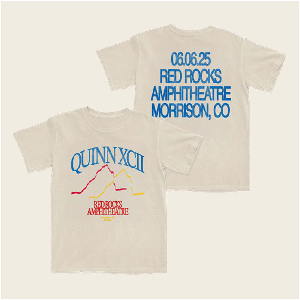 Quinn XCII Merch Red Rocks 2025 T-Shirt Music Lover Gifts For Him Birthday Gifts For Fans