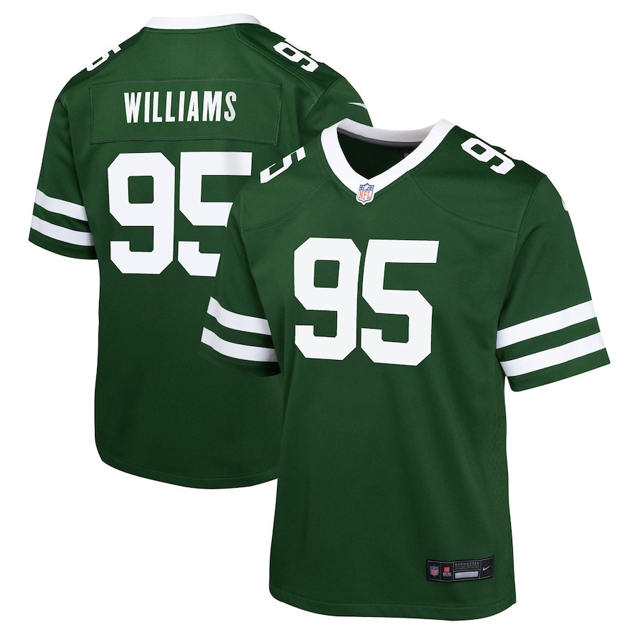 Quinnen Williams 95 New York Jets Game YOUTH Jersey - Legacy Green - JSDV731