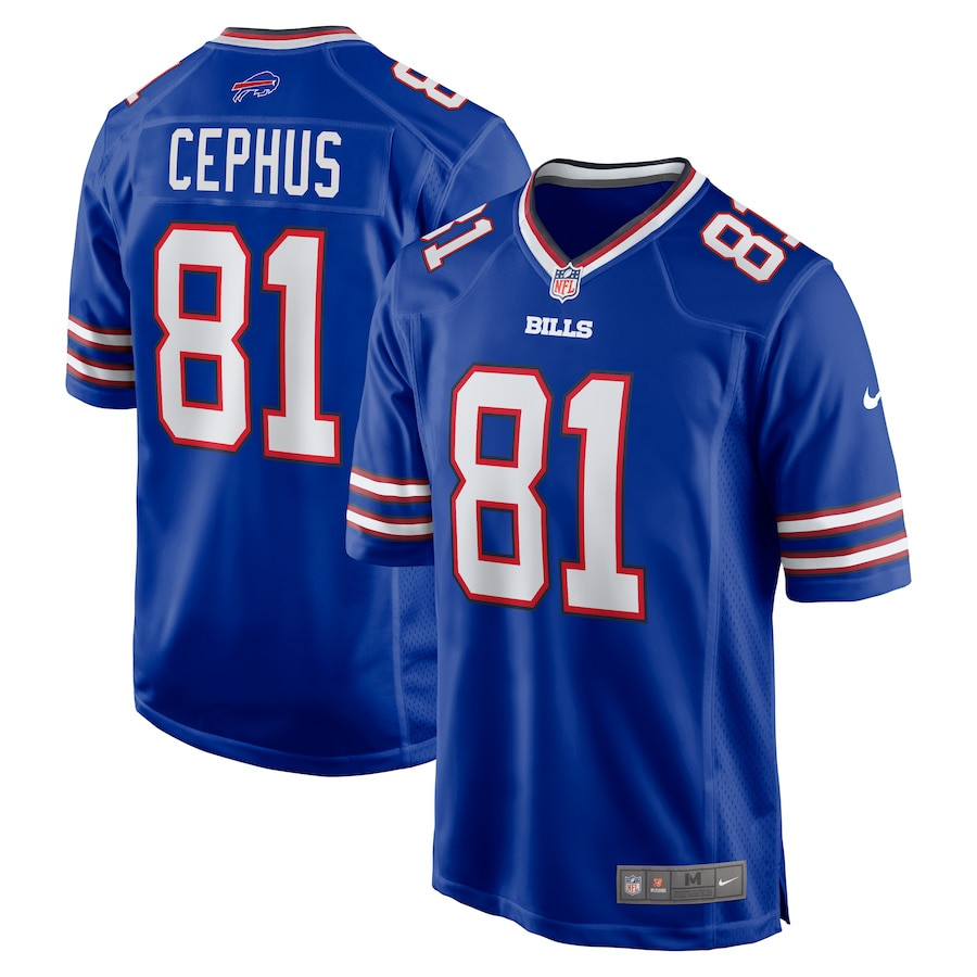 Quintez Cephus 72 Buffalo Bills Team Game Men Jersey - Royal - JSDV307