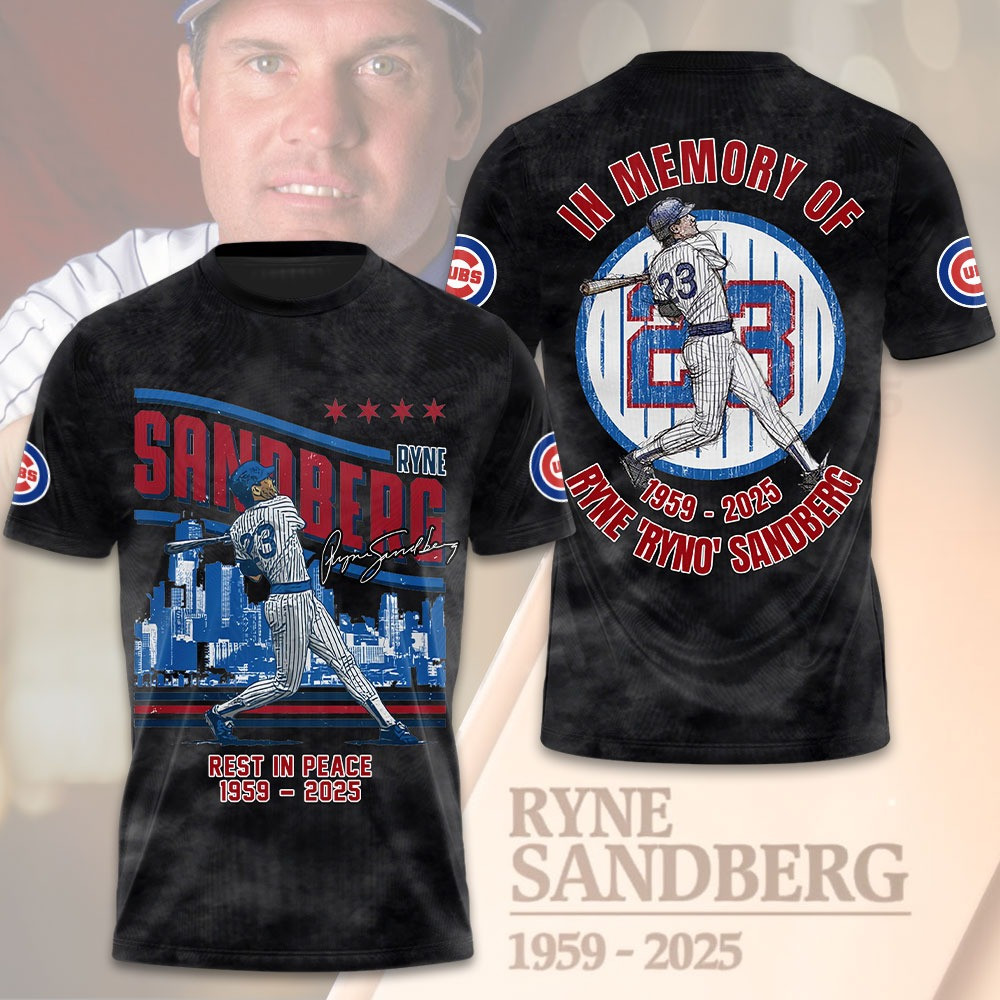 R.I.P Ryne Sandberg Forever 23 Thank You For The Memories Shirt Merch For Fans