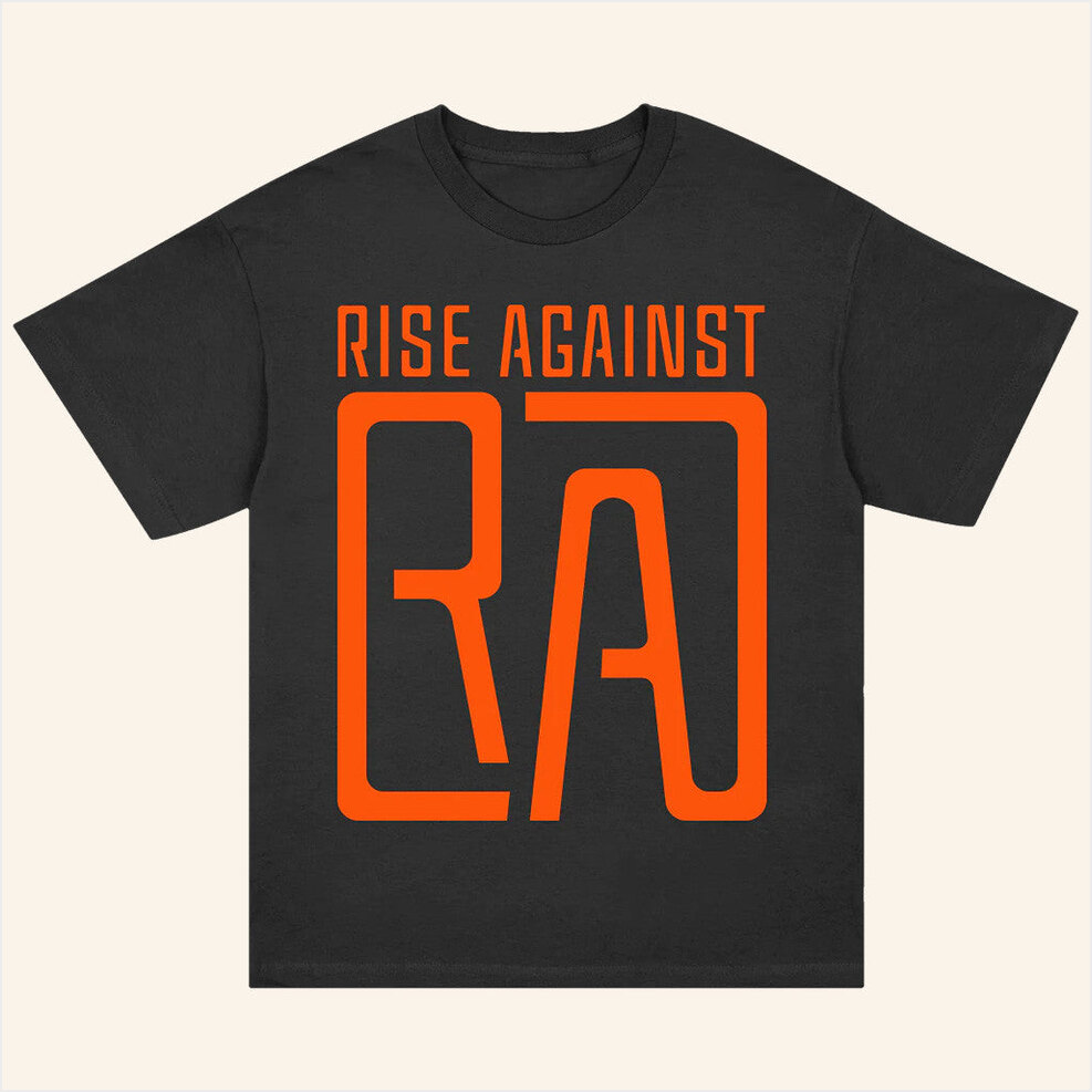 Ra Square Logo Black T-Shirt Rise Against Merch Gifts For Dad Birthday Gift Ideas