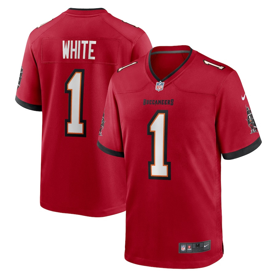 Rachaad White 1 Tampa Bay Buccaneers Men Game Jersey - Red - JS899