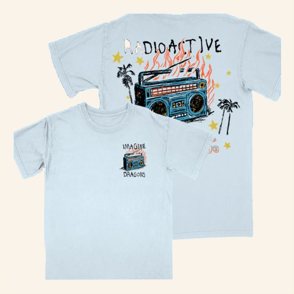 Radioactive T-Shirt Imagine Dragons Music Merch Gift Ideas For Music Lovers Gifts For Friends