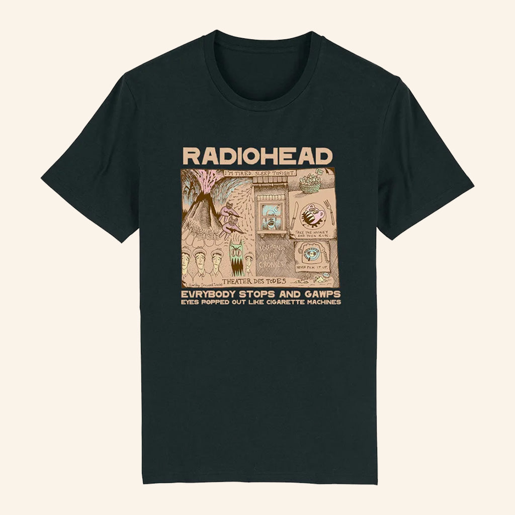 Radiohead Merch Evrybody Stops And Gawps T-Shirt Gifts For Dad