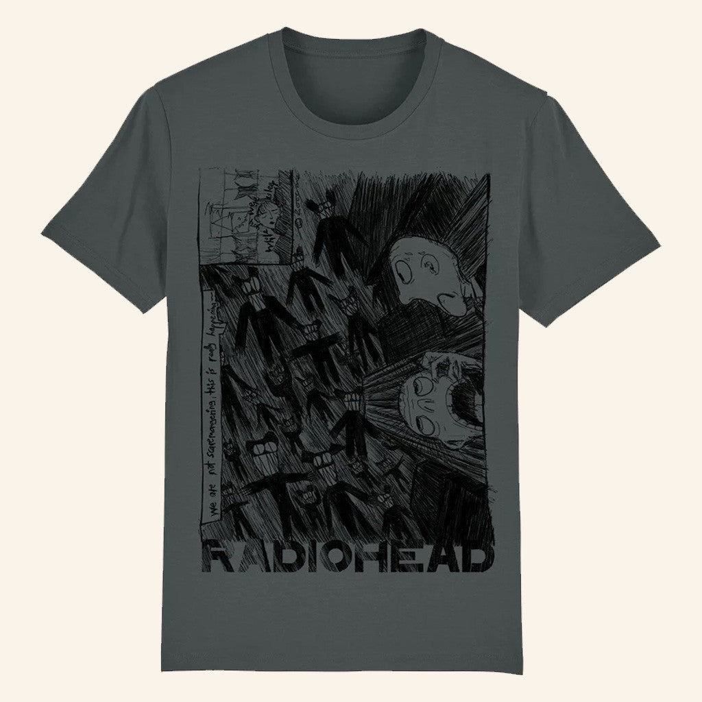 Radiohead Merch Scribble T-Shirt Gifts For Best Friends